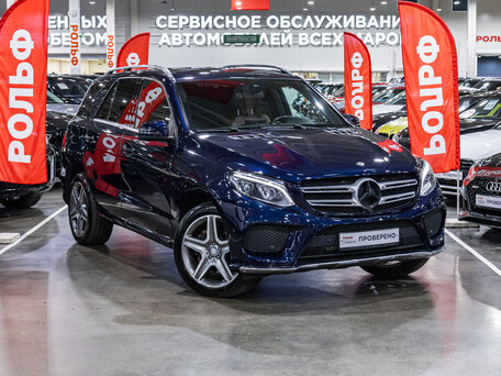 2016 Mercedes-Benz GLE 300 I (W166), синий, 3549700 рублей, вид 4
