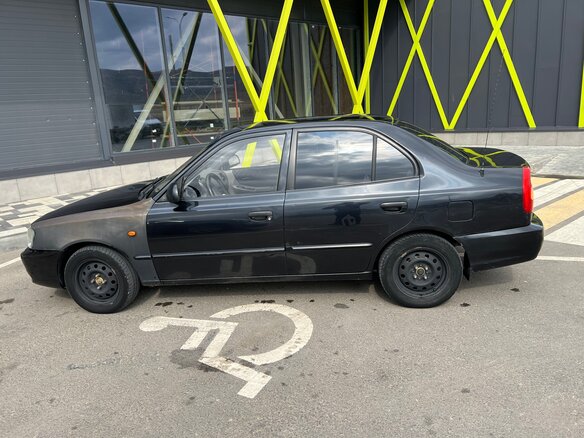 2008 Hyundai Accent ТагАЗ II, чёрный, 265000 рублей - вид 4