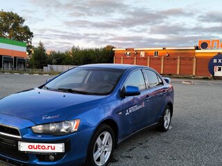 2008 Mitsubishi Lancer X, синий, 350000 рублей, вид 4