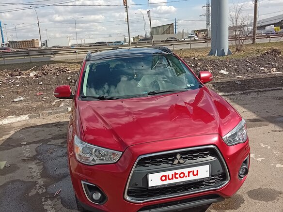 2014 Mitsubishi ASX I Рестайлинг, красный, 1300000 рублей