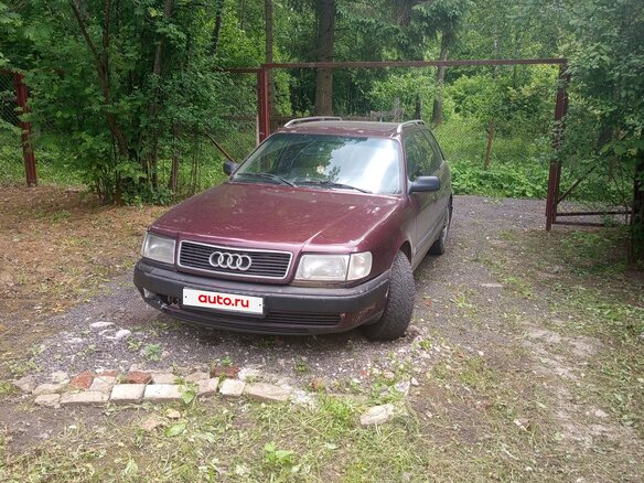 1992 Audi 100 IV (C4), красный, 160000 рублей