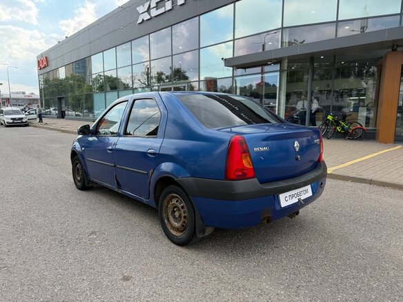 2007 Renault Logan I, синий - вид 2