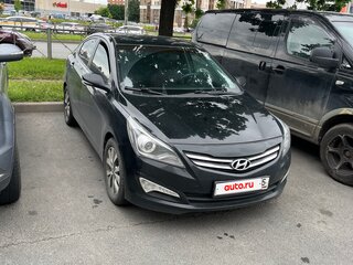 2014 Hyundai Solaris I Рестайлинг, чёрный, 850000 рублей, вид 4