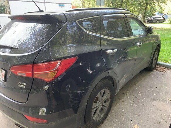 2012 Hyundai Santa Fe III, чёрный, 1760000 рублей - вид 4