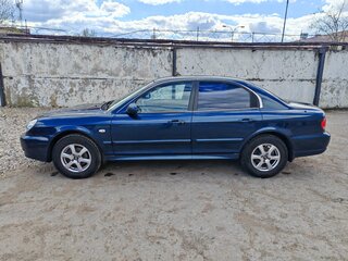 2007 Hyundai Sonata ТагАЗ IV (EF) Рестайлинг, синий, 645000 рублей, вид 4
