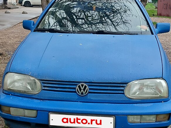 1996 Volkswagen Golf III, синий, 180000 рублей