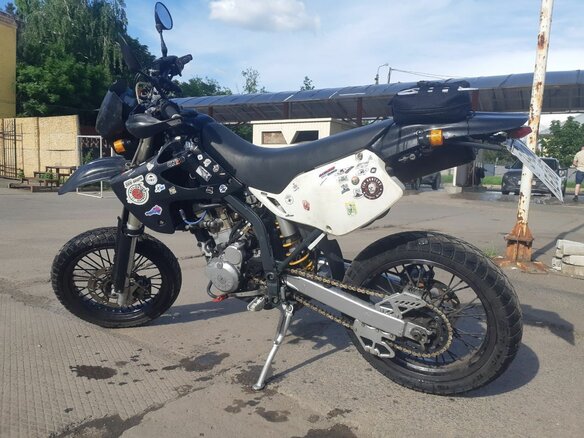 2002 Kawasaki D-tracker 250, чёрный, 280000 рублей
