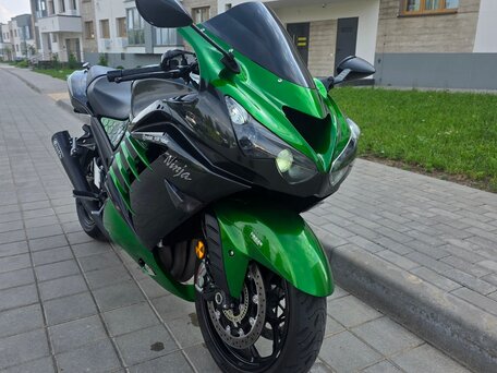 2017 Kawasaki ZX-14R, зелёный, 1061310 рублей, вид 3