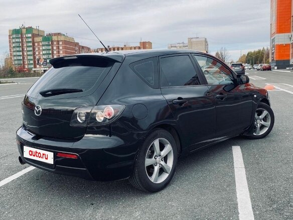 2005 Mazda 3 I (BK), чёрный, 600000 рублей - вид 4