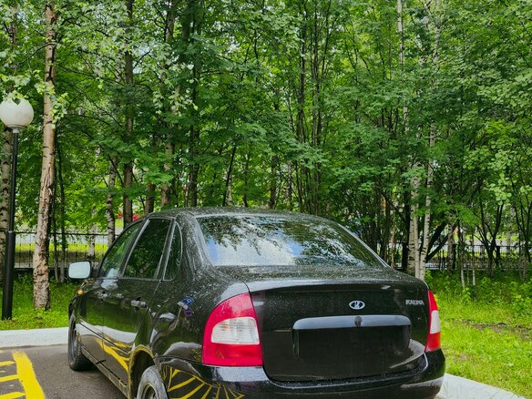 2010 Lada (ВАЗ) Kalina I, чёрный, 300000 рублей - вид 6