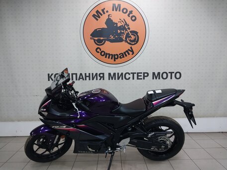 2024 Yamaha YZF-R3, фиолетовый, 649000 рублей, вид 2