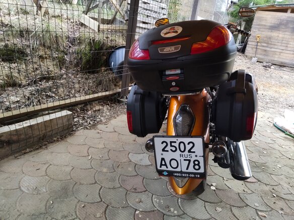 2003 Honda VTX 1800, оранжевый, 1300000 рублей - вид 10