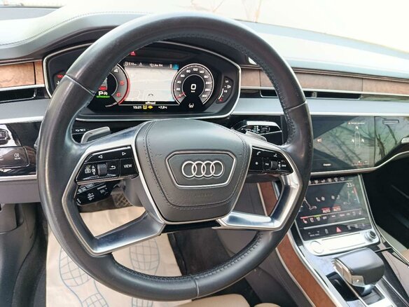 2018 Audi A8 Long 50 TDI IV (D5), синий, 4032000 рублей - вид 5