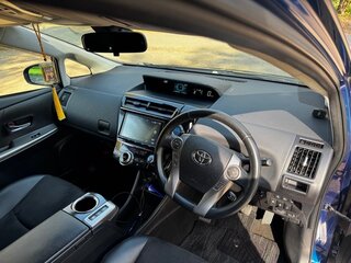 2017 Toyota Prius Alpha I (ZVW40/41) Рестайлинг, синий, 1850000 рублей, вид 5
