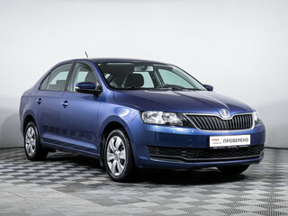 2017 Skoda Rapid I Рестайлинг, синий, 1250000 рублей, вид 3
