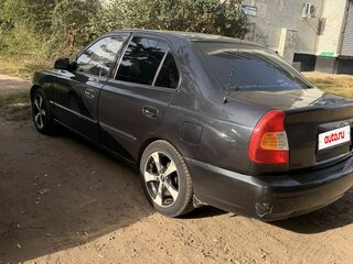 2008 Hyundai Accent ТагАЗ II, чёрный, 330000 рублей, вид 4