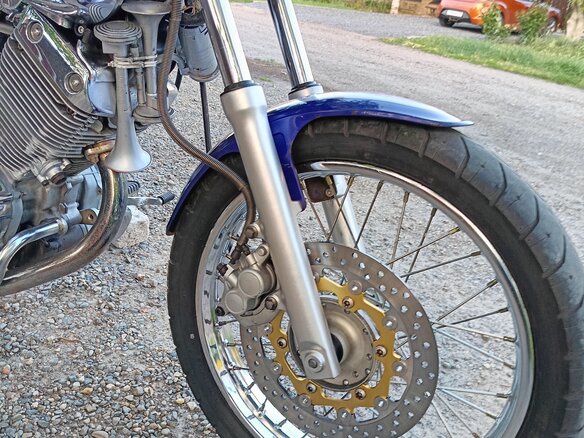 1996 Yamaha XV400 Virago, синий, 269000 рублей - вид 8