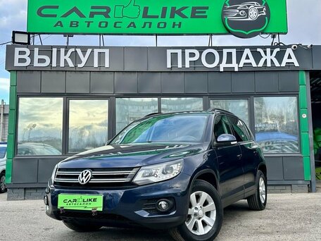 2012 Volkswagen Tiguan I Рестайлинг, синий, 1399000 рублей, вид 2