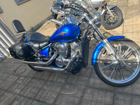 2007 Kawasaki VN900 Vulcan, синий, 500000 рублей, вид 1
