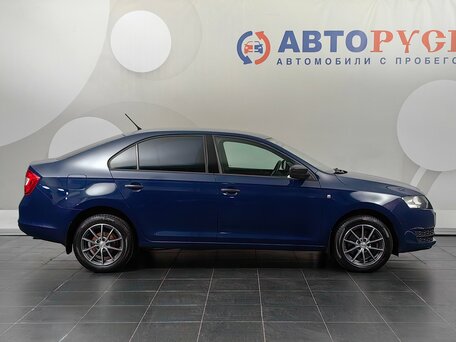2014 Skoda Rapid I, синий, 988000 рублей, вид 5