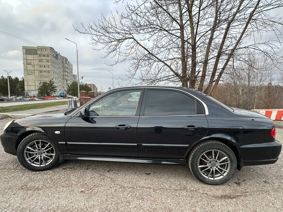 2008 Hyundai Sonata ТагАЗ IV (EF) Рестайлинг, чёрный, 435000 рублей - вид 3