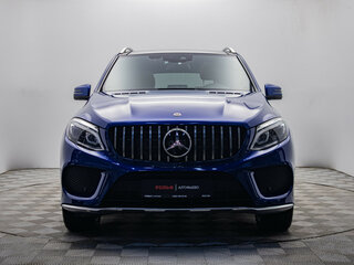 2017 Mercedes-Benz GLE 400 9G-Tronic I (W166), синий, 3700000 рублей, вид 2