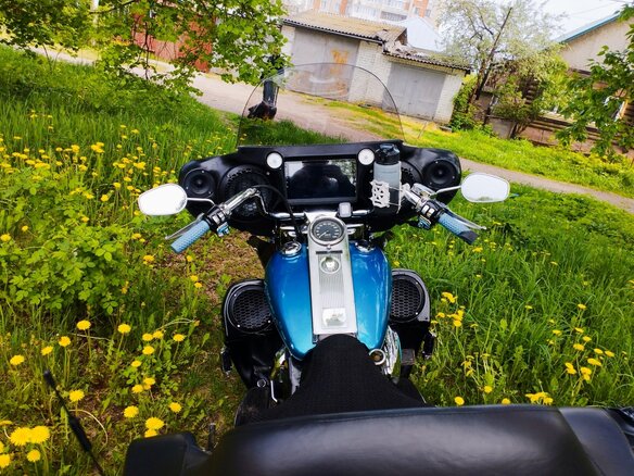 1995 Harley-Davidson Road King, синий, 800000 рублей - вид 12