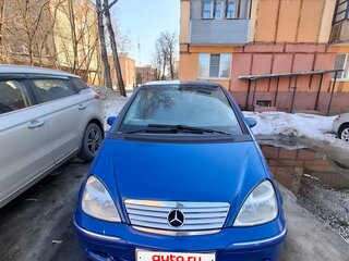 2001 Mercedes-Benz A-Класс 160 I (W168), синий, 350000 рублей, вид 1
