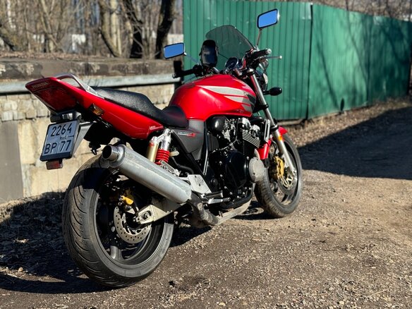 2007 Honda CB 400 Super Four, красный, 420000 рублей - вид 4