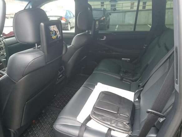 2015 Lexus LX 570 III Рестайлинг, чёрный - вид 1