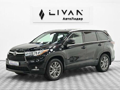 2015 Toyota Highlander III (XU50), чёрный, 2655000 рублей, вид 3
