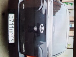 2012 Lada (ВАЗ) Granta I, чёрный, 300000 рублей, вид 4
