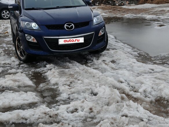 2011 Mazda CX-7 I Рестайлинг, синий, 1050000 рублей - вид 7