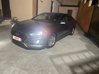 2017 Hyundai Sonata VII (LF) Рестайлинг, серый, 1600000 рублей, вид 1