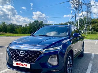 2019 Hyundai Santa Fe IV, синий, 2350000 рублей, вид 1