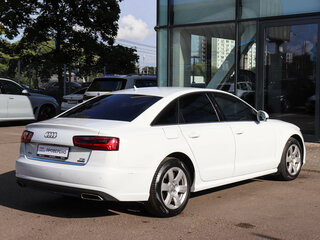 2015 Audi A6 IV (C7) Рестайлинг, белый, 1895000 рублей, вид 4