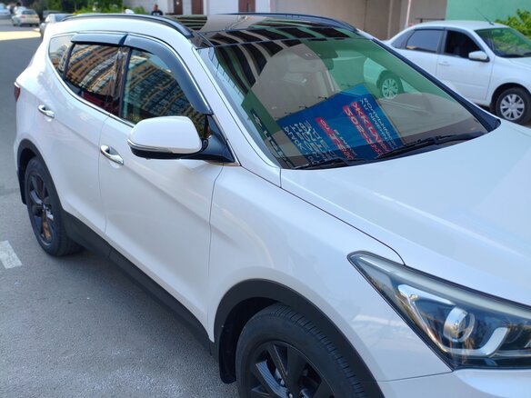 2016 Hyundai Santa Fe III Рестайлинг, белый, 2200000 рублей - вид 6