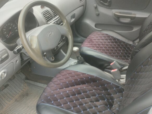 2008 Hyundai Accent ТагАЗ II, бежевый - вид 2