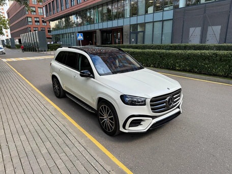 2025 Mercedes-Benz GLS 450 II (X167) Рестайлинг, белый, 16546000 рублей, вид 3