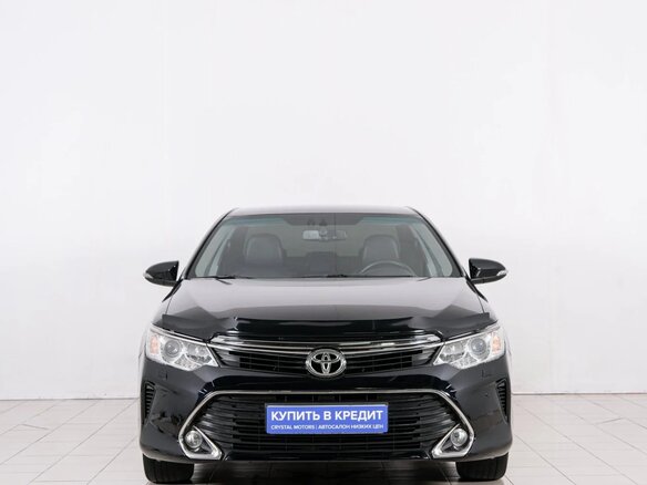 2016 Toyota Camry VII (XV50) Рестайлинг, чёрный - вид 1