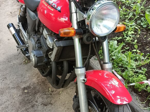 1996 Honda CB 400 Super Four, красный, 240000 рублей - вид 5