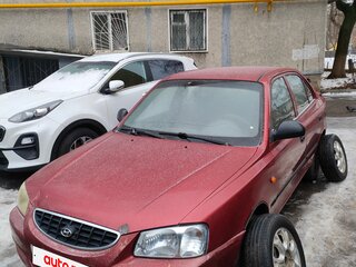 2005 Hyundai Accent ТагАЗ II, красный, 310000 рублей, вид 1