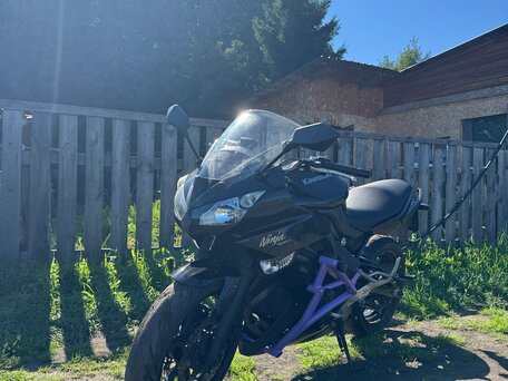 2011 Kawasaki ER-4F (Ninja 400R), чёрный, 400000 рублей, вид 2