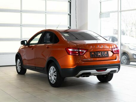 2021 Lada (ВАЗ) Vesta I, оранжевый, 1100000 рублей, вид 4