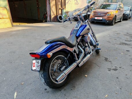 2007 Harley-Davidson Softail Custom, синий, 1100000 рублей, вид 2