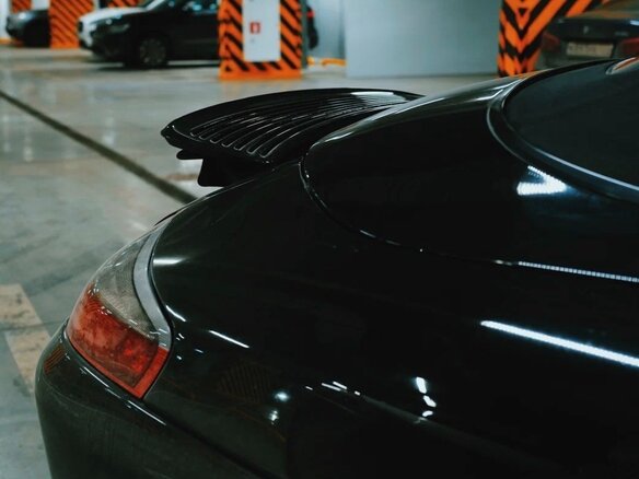 2002 Porsche 911 Carrera 4 V (996) Рестайлинг, чёрный - вид 5