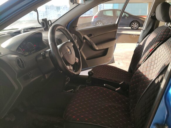 2008 Chevrolet Aveo I Рестайлинг, синий, 350000 рублей - вид 7