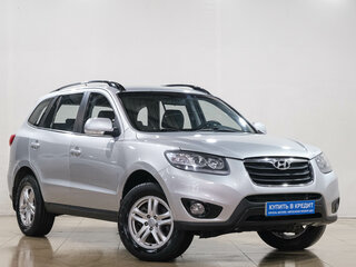 2011 Hyundai Santa Fe II Рестайлинг, серебристый, 1329000 рублей, вид 1