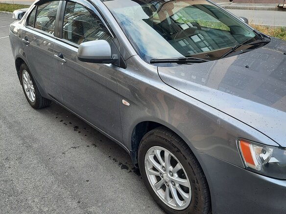 2012 Mitsubishi Lancer X Рестайлинг, серый - вид 5