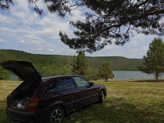 1999 Mazda 323 VI (BJ), пурпурный, 160000 рублей, вид 1